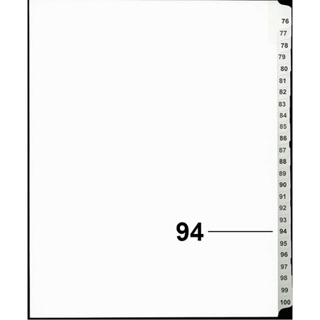 Offix® Numerical Litigation Index Dividers