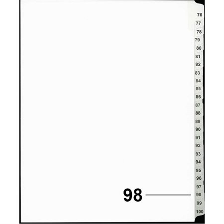 Offix® Numerical Litigation Index Dividers