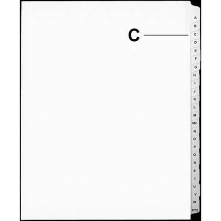 Offix® Alphabetical Litigation Index Dividers