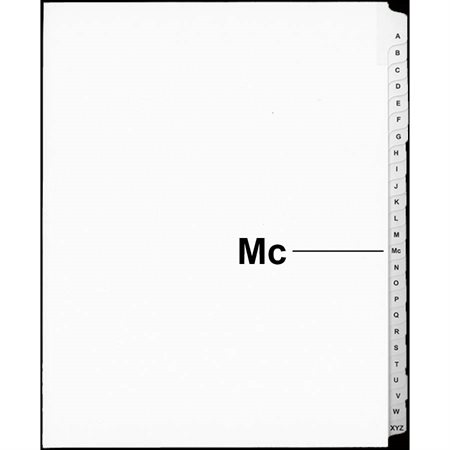 Offix® Alphabetical Litigation Index Dividers