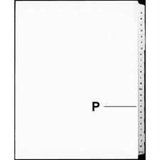 Offix® Alphabetical Litigation Index Dividers