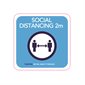 Autocollants de distanciation physique