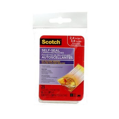 Cartes de visite auto-plastifiées Scotch