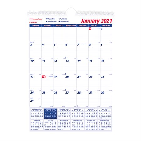 Brownline Wall Calendar (2020)