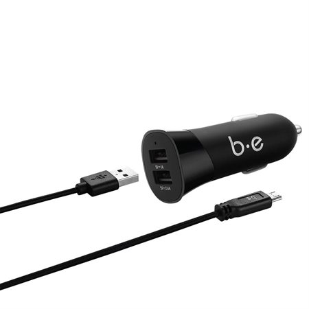 Chargeur de voiture à double port USB