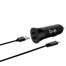 Chargeur de voiture à double port USB