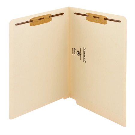 Antimicrobial End Tab File Folder with Fasteners