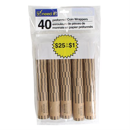 Tubes pour monnaie