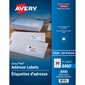 Étiquettes d'adresse blanches Easy Peel®