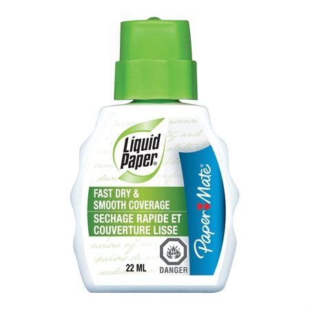 Liquide correcteur blanc sechage rapide et couverture lisse