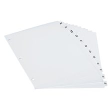 Poly Pre-Printed Dividers