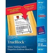 Étiquettes d'adresse blanches TrueBlock™